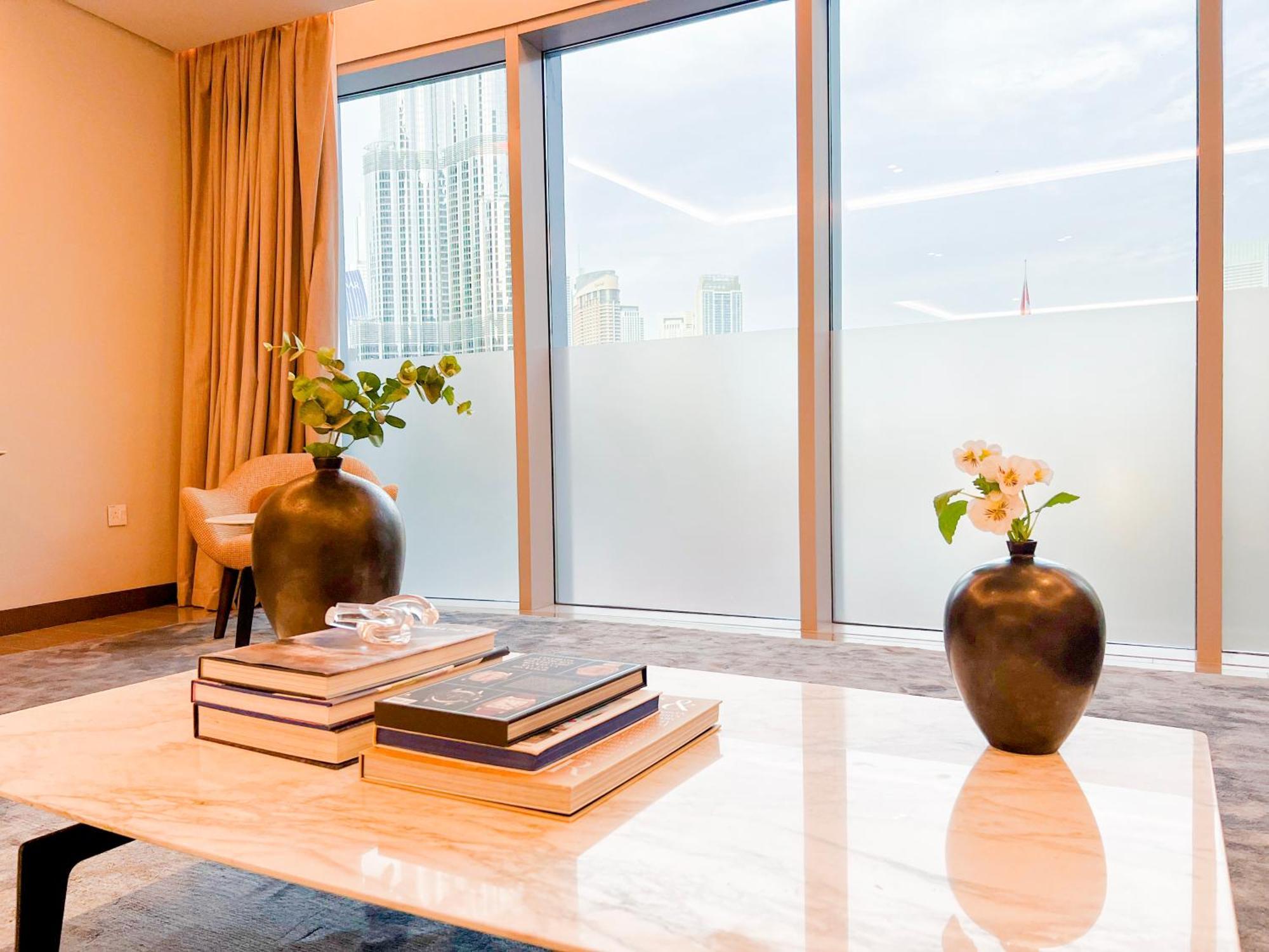 Downtown Luxury - Stunning Burj Khalifa & Sea View - 5 Minutes Walk To Dubai Mall Exterior foto